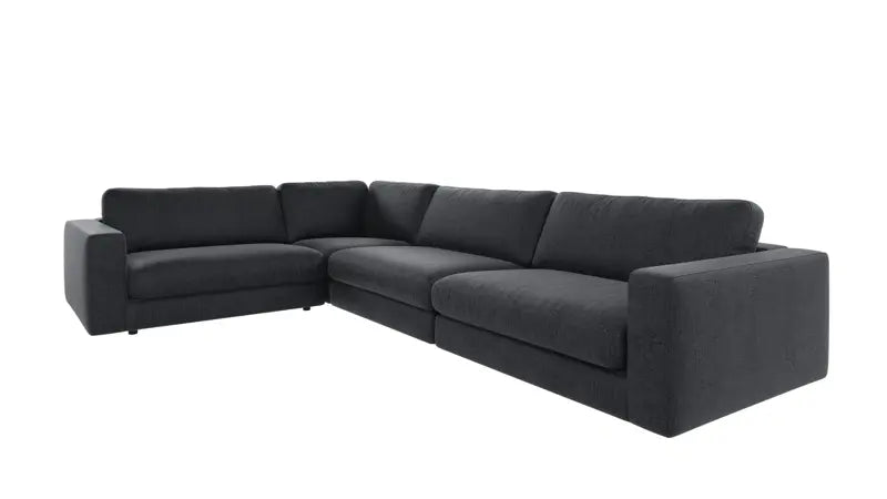 Rowico Home Duncan Corner Sofa 2+3-Seater Robin #90 Dark Blue 345x233x78 cm