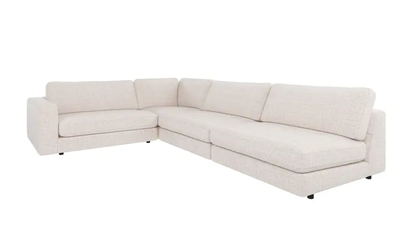 Rowico Home Duncan Corner Sofa 2+3-Seater Open End Right Oscar #1 Light Beige 325x230x78 cm