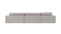 Rowico Home Duncan Corner Sofa 2+3-Seater Open End Left Oscar #196 Light Grey 345x216x78 cm