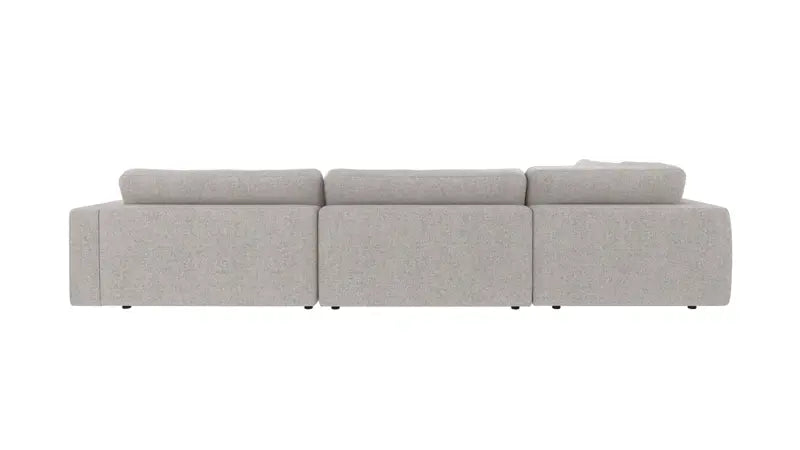 Rowico Home Duncan Corner Sofa 2+3-Seater Open End Left Oscar #196 Light Grey 345x216x78 cm