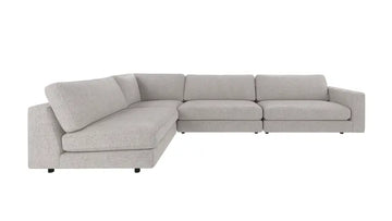 Rowico Home Duncan Corner Sofa 2+3-Seater Open End Left Oscar #196 Light Grey 345x216x78 cm