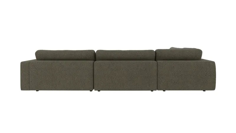 Rowico Home Duncan Corner Sofa 2+3-Seater Open End Left Oscar #88 Green-Brown 345x216x78 cm