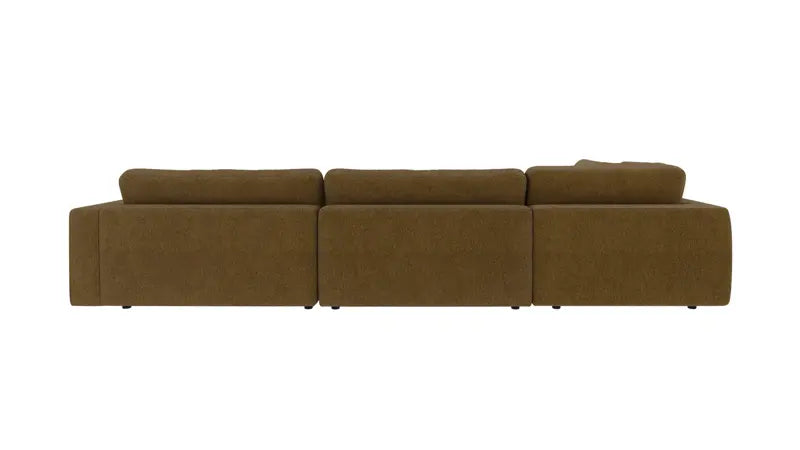 Rowico Home Duncan Corner Sofa 2+3-Seater Open End Left Max #14 Yellow-Green 345x216x78 cm