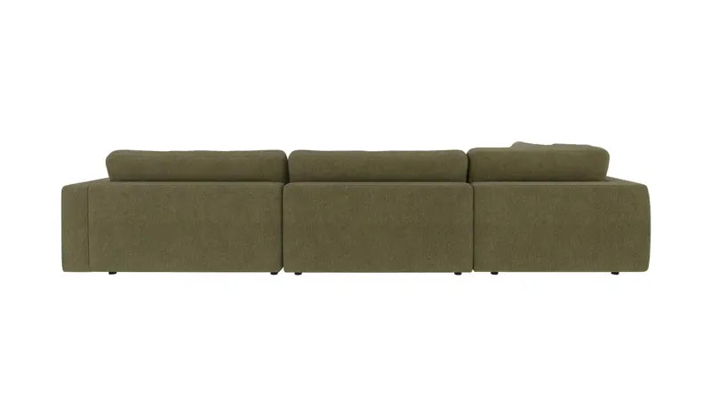 Rowico Home Duncan Corner Sofa 2+3-Seater Open End Left Max #88 Dark Green 345x216x78 cm