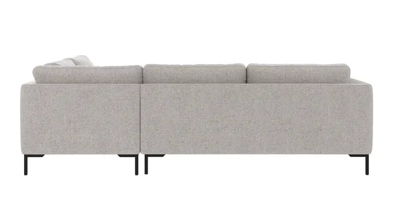 Rowico Home Corwin Corner Sofa 2.5+2.5-Seater Open End Right Oscar #196 Light Grey 266x226x83 cm