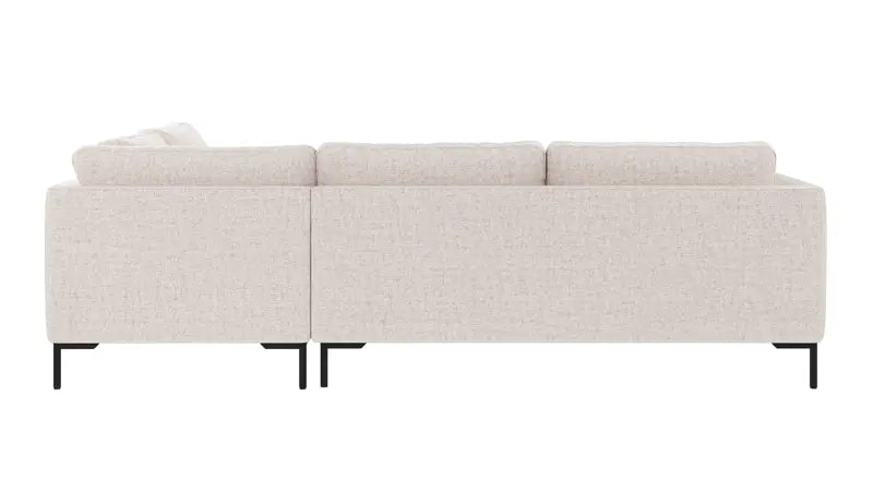 Rowico Home Corwin Corner Sofa 2.5+2.5-Seater Open End Right Oscar #1 Light Beige 266x226x83 cm