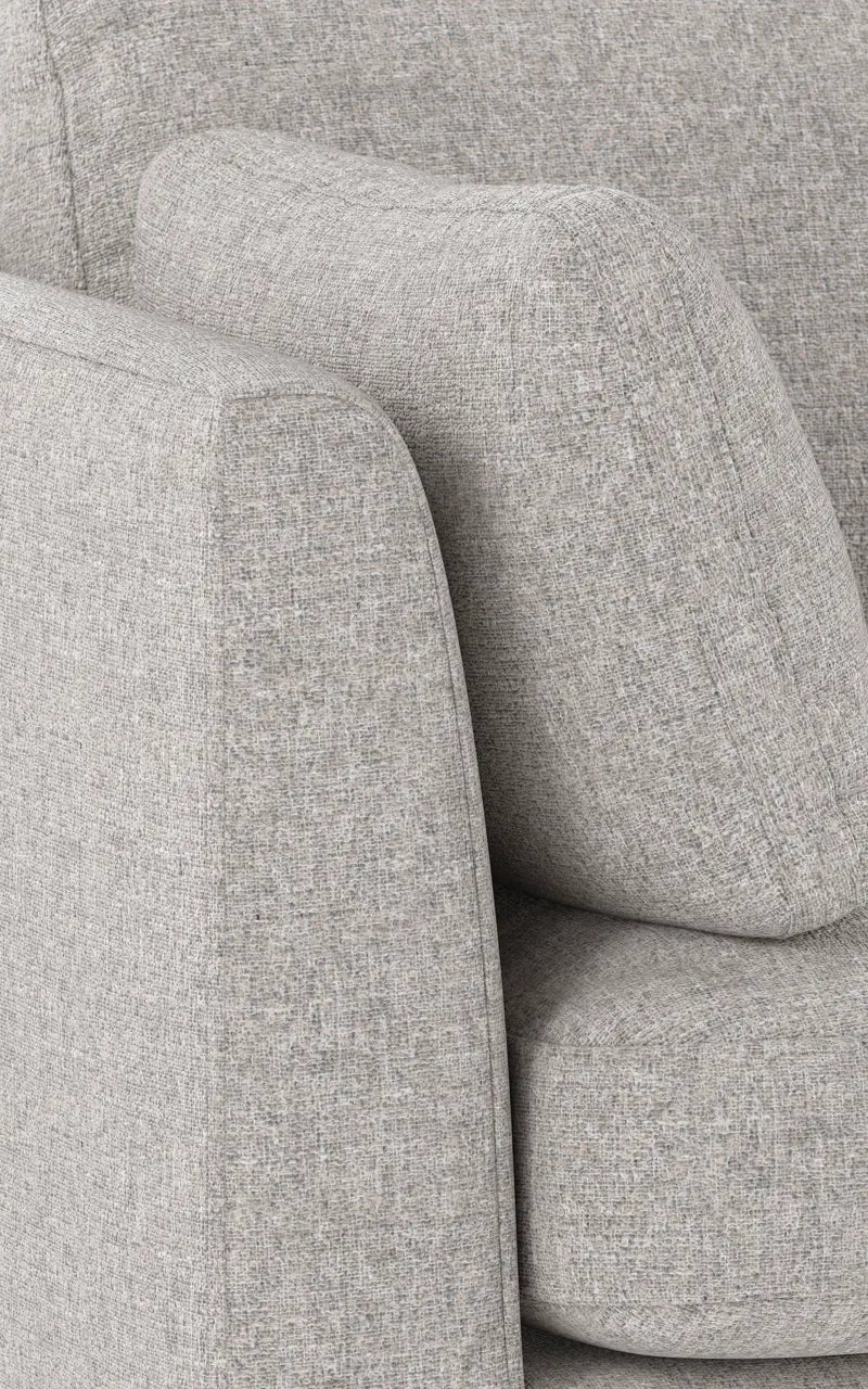 Rowico Home Corwin Corner Sofa 2.5+2.5-Seater Open End Right Oscar #196 Light Grey 266x226x83 cm