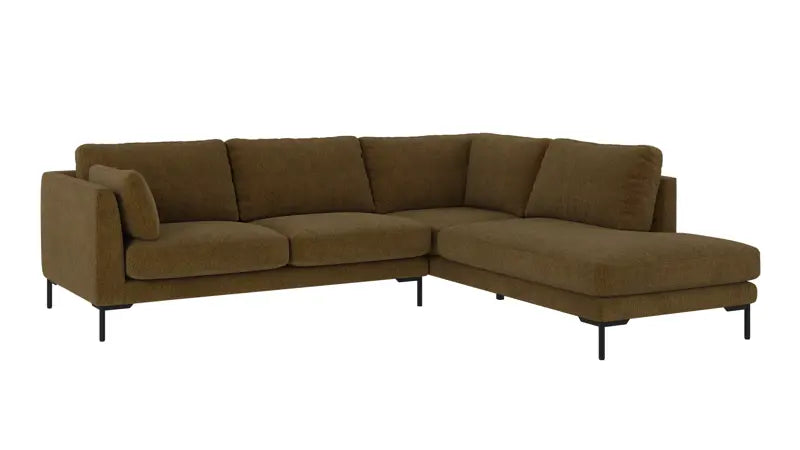 Rowico Home Corwin Corner Sofa 2.5+2.5-Seater Open End Right Max #14 Yellow-Green 266x226x83 cm