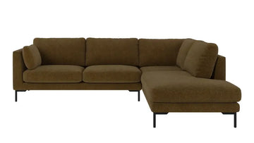 Rowico Home Corwin Corner Sofa 2.5+2.5-Seater Open End Right Max #14 Yellow-Green 266x226x83 cm