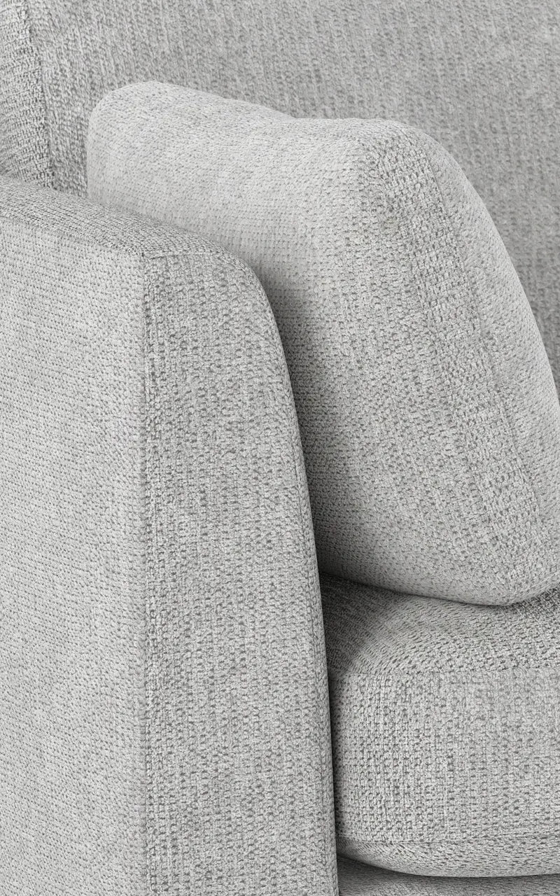 Rowico Home Corwin Corner Sofa 2.5+2.5-Seater Open End Right Max #60 Light Grey 266x226x83 cm