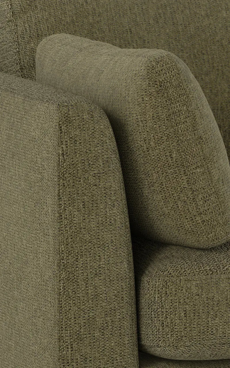 Rowico Home Corwin Corner Sofa 2.5+2.5-Seater Open End Right Max #88 Dark Green 266x226x83 cm
