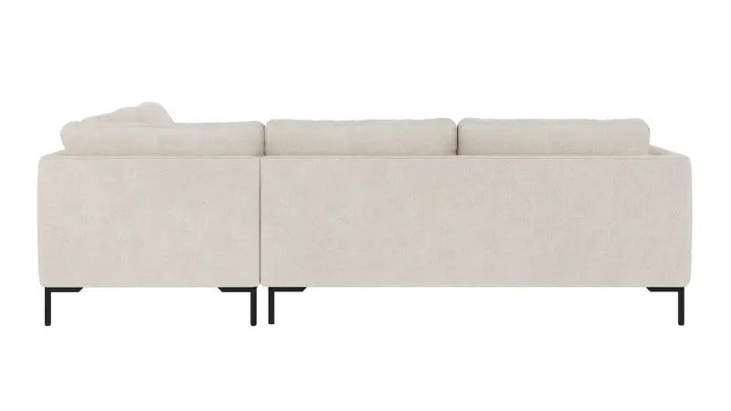 Rowico Home Corwin Corner Sofa 2.5+2.5-Seater Open End Right Anna #20 Ivory 266x226x83 cm