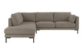 Rowico Home Corwin Corner Sofa 2.5+2.5-Seater Open End Left Oscar #13 Light Brown 266x226x83 cm