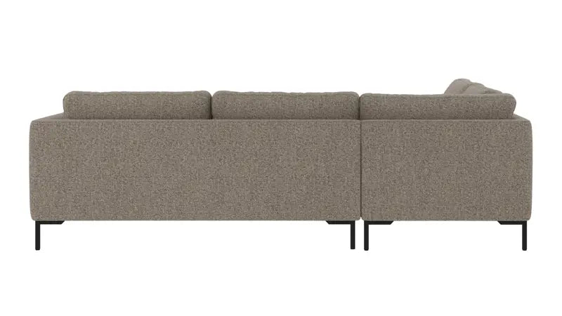 Rowico Home Corwin Corner Sofa 2.5+2.5-Seater Open End Left Oscar #13 Light Brown 266x226x83 cm