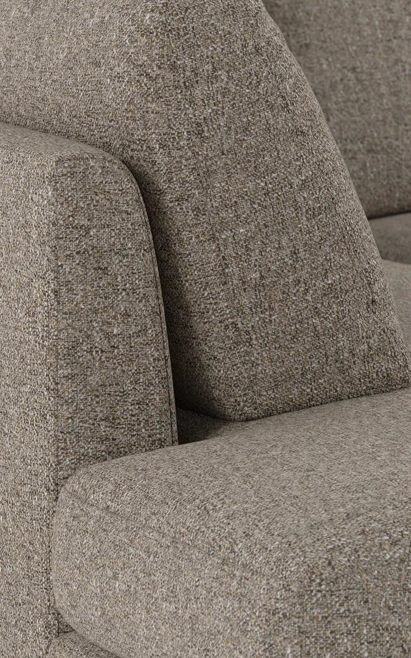 Rowico Home Corwin Corner Sofa 2.5+2.5-Seater Open End Left Oscar #13 Light Brown 266x226x83 cm