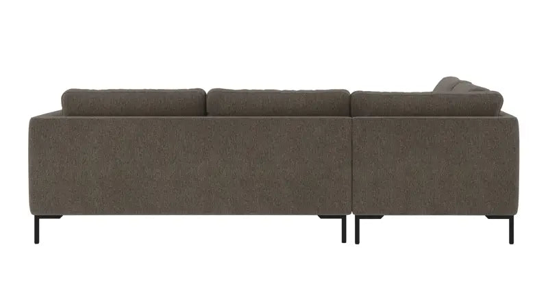 Rowico Home Corwin Corner Sofa 2.5+2.5-Seater Open End Left Max #176 Brown-Grey 266x226x83 cm