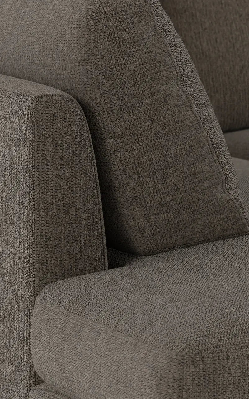 Rowico Home Corwin Corner Sofa 2.5+2.5-Seater Open End Left Max #176 Brown-Grey 266x226x83 cm