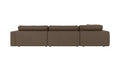 Rowico Home Duncan Corner Sofa 2+3-Seater Open End Left Sandra #103 Brown 345x233x78 cm