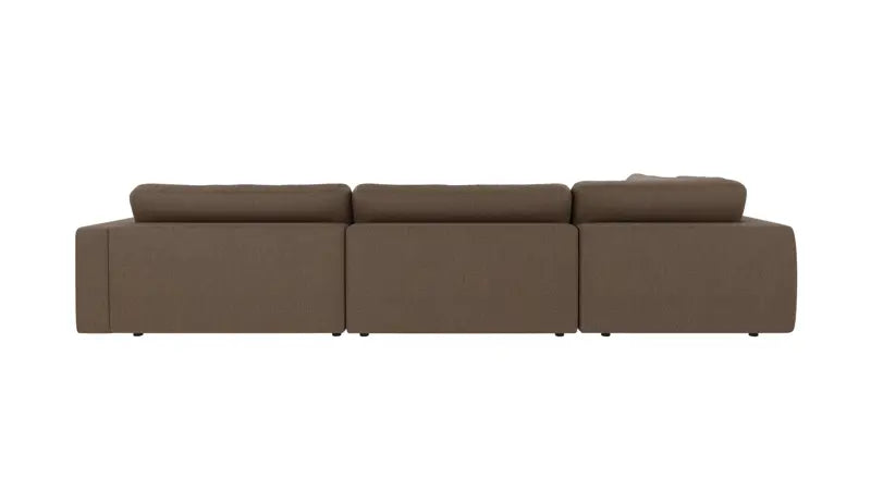 Rowico Home Duncan Corner Sofa 2+3-Seater Open End Left Sandra #103 Brown 345x233x78 cm