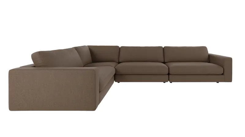 Rowico Home Duncan Corner Sofa 2+3-Seater Open End Left Sandra #103 Brown 345x233x78 cm