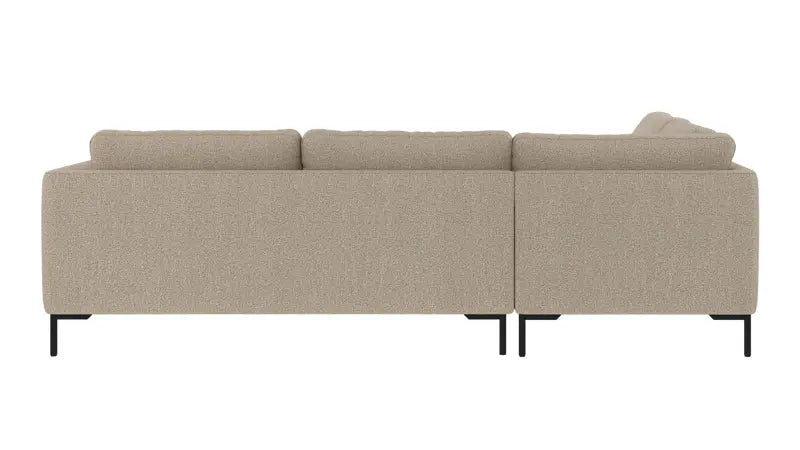 Rowico Home Corwin Corner Sofa 2.5+2.5-Seater Open End Left Sandra #904 Dark Beige 266x226x83 cm