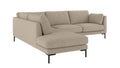 Rowico Home Corwin Corner Sofa 2.5+2.5-Seater Open End Left Sandra #904 Dark Beige 266x226x83 cm