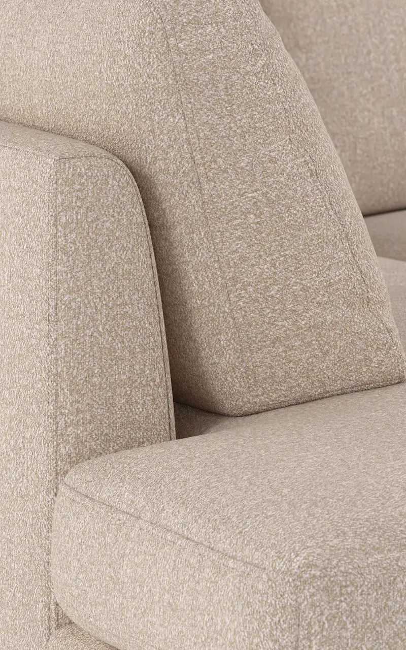 Rowico Home Corwin Corner Sofa 2.5+2.5-Seater Open End Left Sandra #903 Light Beige 266x226x83 cm