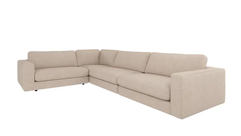 Rowico Home Duncan Corner Sofa 2+3-Seater Sandra #903 Light Beige 345x233x78 cm