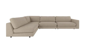 Rowico Home Duncan Corner Sofa 2+3-Seater Open End Left Sandra #904 Dark Beige 345x216x78 cm