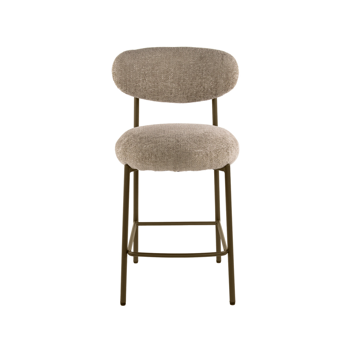 Emmo Design Round Bar Stool Cargo Sand-Brown Set of 2