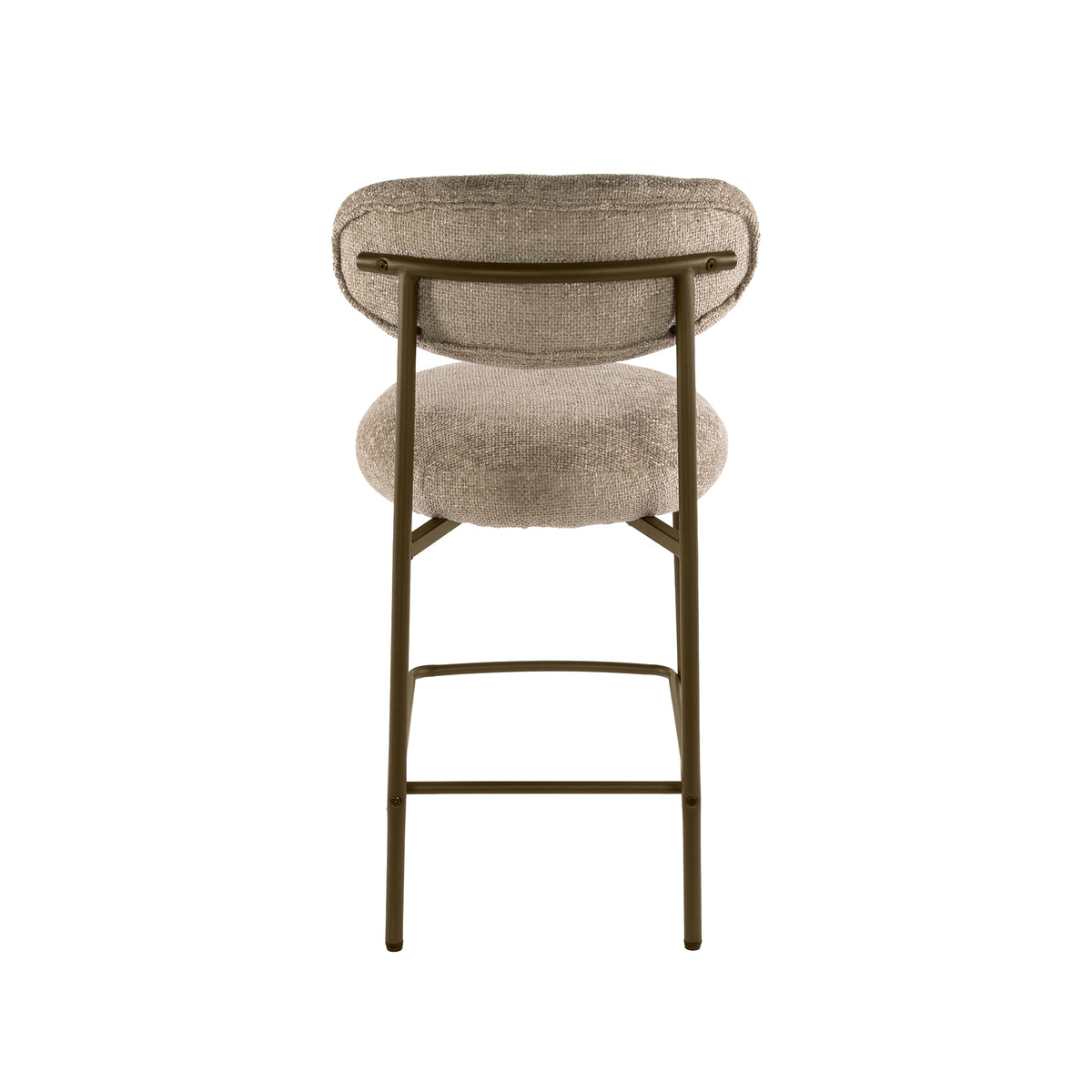 Emmo Design Round Bar Stool Cargo Sand-Brown Set of 2