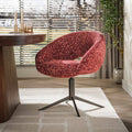 Emmo Design Swivel Armchair Cupa Delviro Burgundy Set of 2