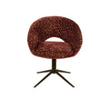 Emmo Design Swivel Armchair Cupa Delviro Burgundy Set of 2