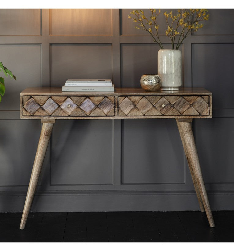 GA Tuscany Console Table Burnt Wax