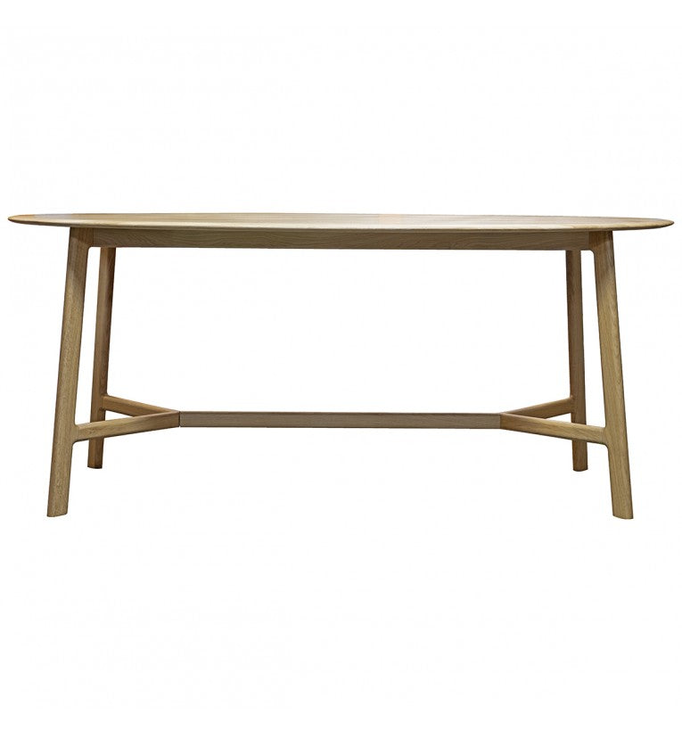 GA Madrid Oval Dining Table Oak