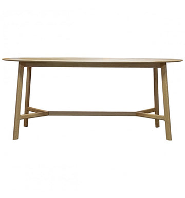 GA Madrid Oval Dining Table Oak