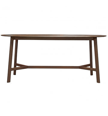 GA Madrid Oval Dining Table Walnut