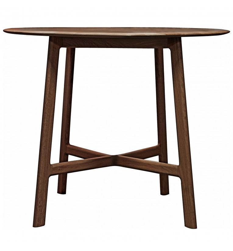 GA Madrid Round Dining Table Walnut