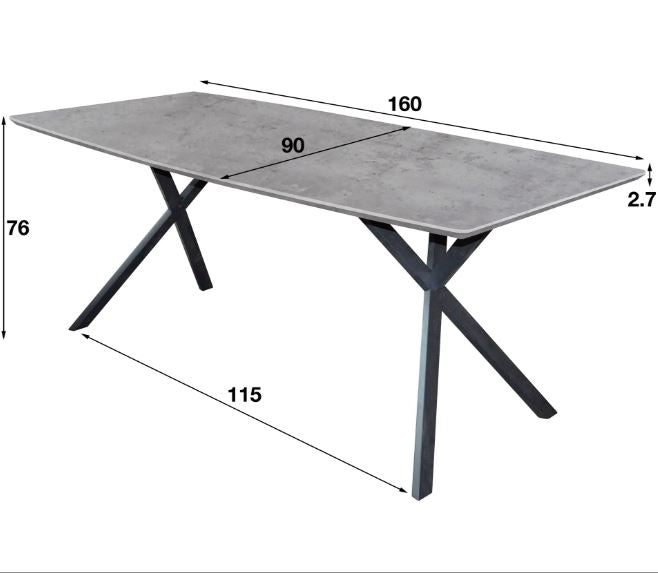 ZI Fiona Dining Table 160cm Natural