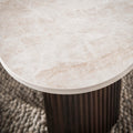 Zijlstra Ceramo Organic Coffee Table Set of 2 Taj Mahal 34.6x21.3x13.8 in