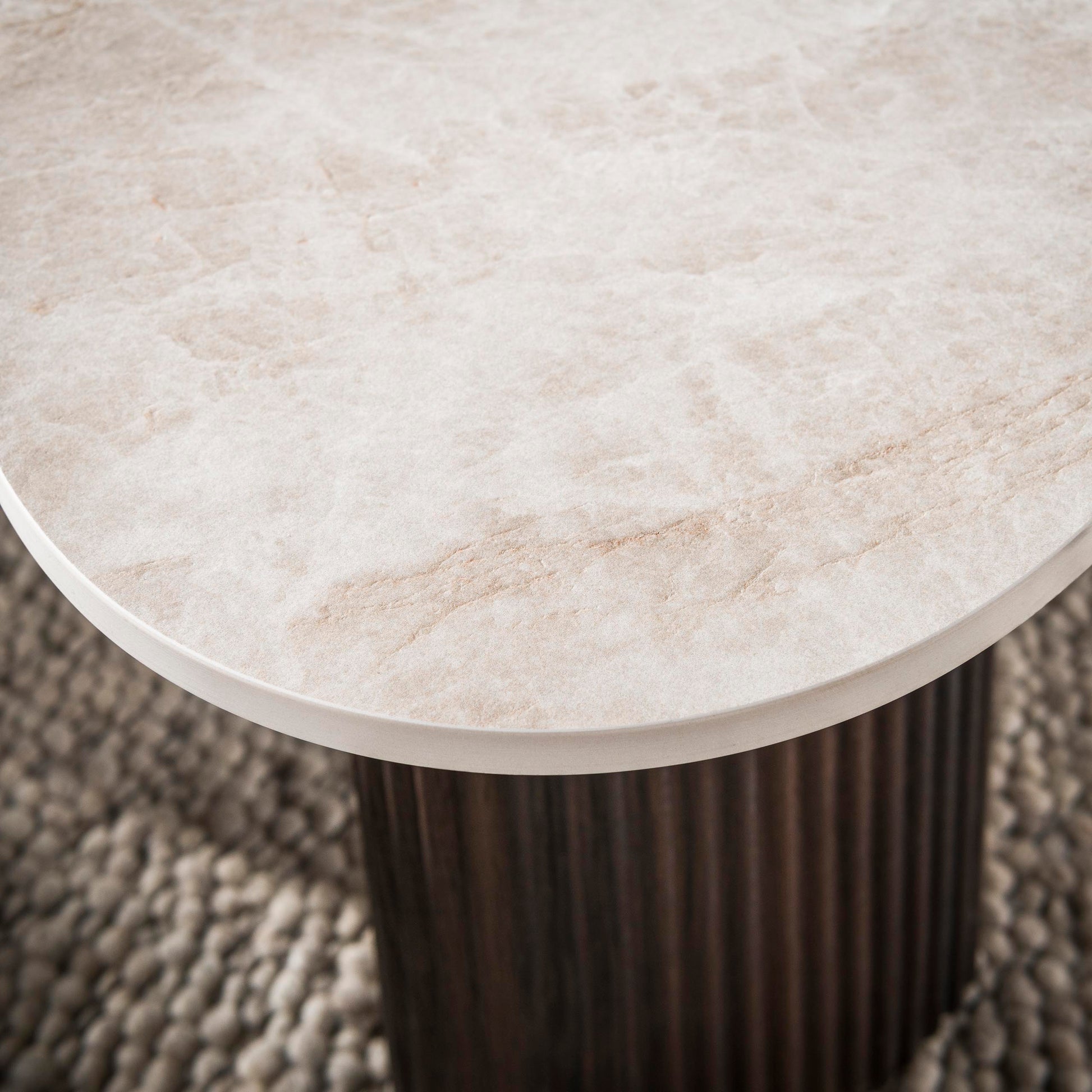 Zijlstra Ceramo Organic Coffee Table Set of 2 Taj Mahal 34.6x21.3x13.8 in