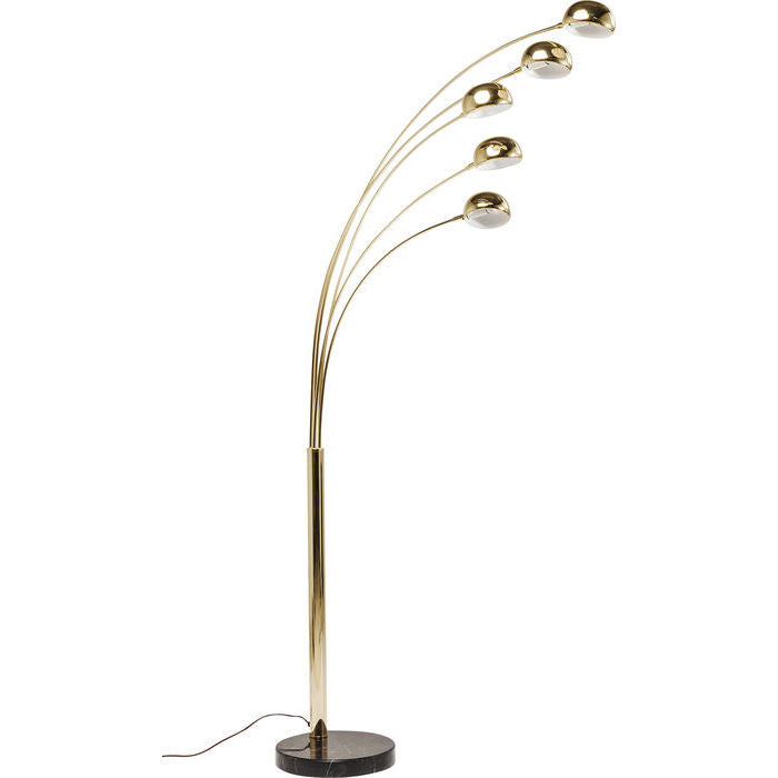 Floor Lamp Five Fingers Brass