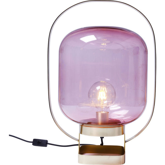Table Lamp Jupiter Pink-Brass