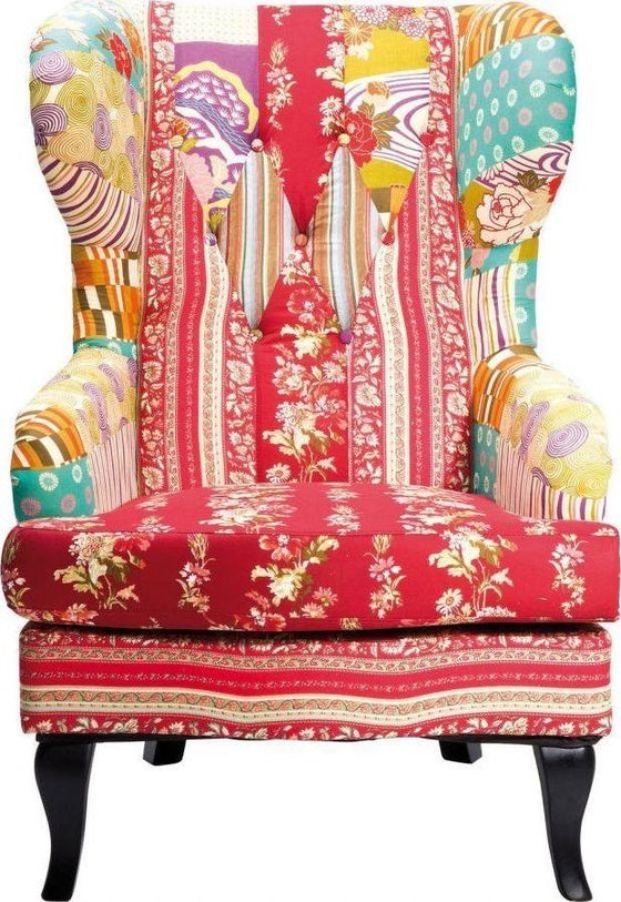 Armchair Patchwork Red