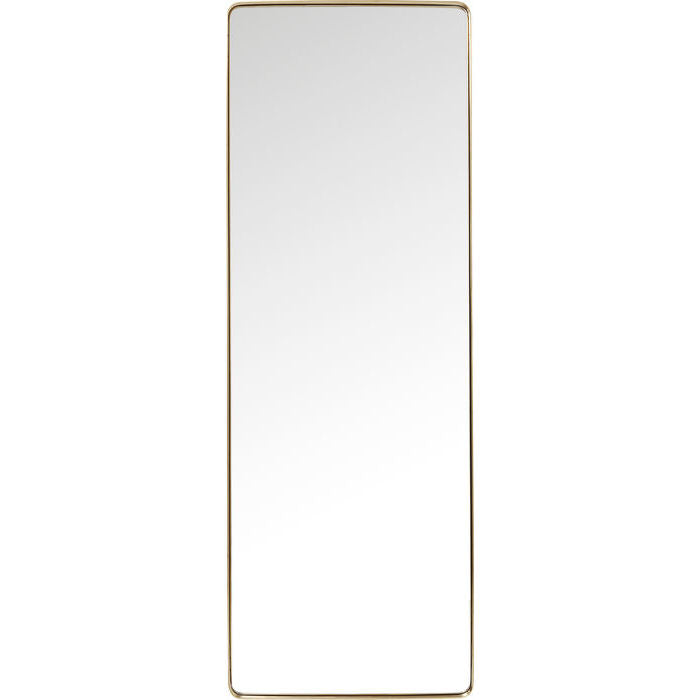 Mirror Curve Rectangular Brass 70x200cm