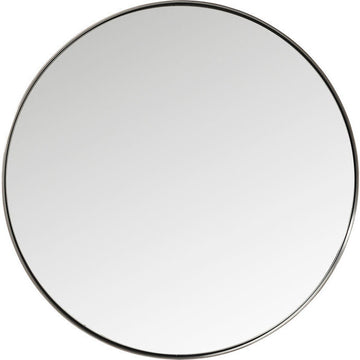 Mirror Curve Round Steel Nature Ø100cm