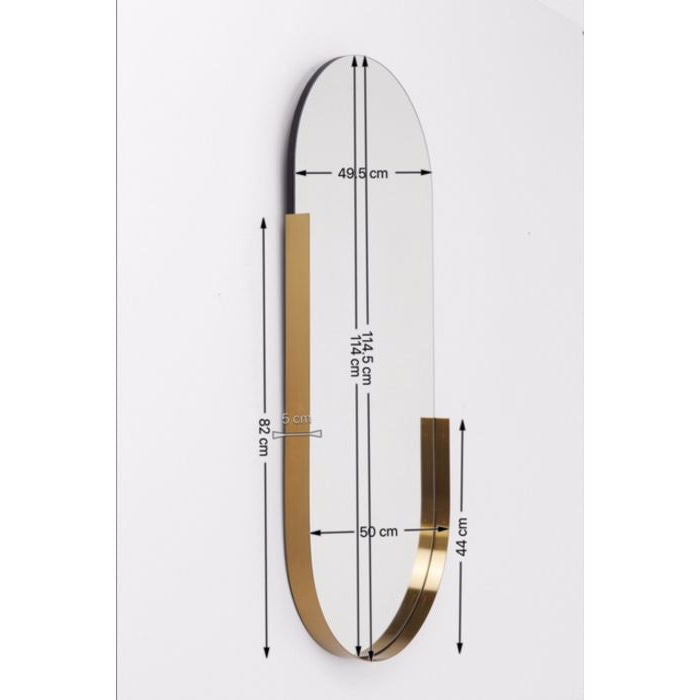 Mirror Hipster Oval 114x50cm