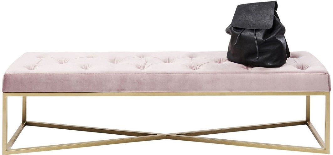 Bench Crossover Rose Brass 150x40cm