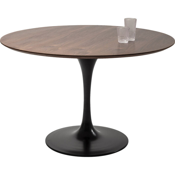 Table Invitation Set Walnut Black Ø120cm