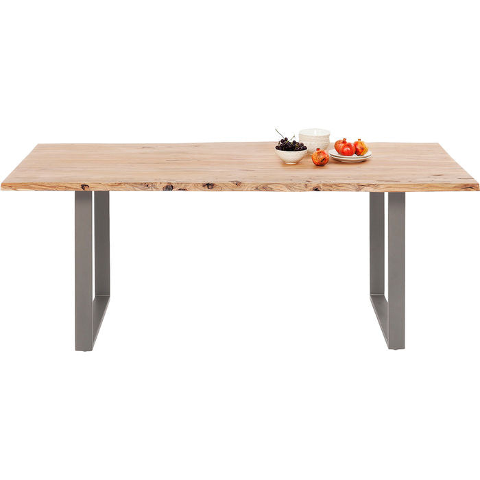 Table Harmony Crude Steel 180x90